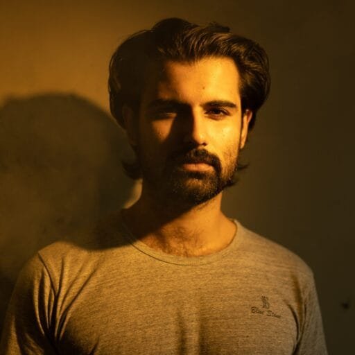 Jibran Shahid, Pakistani visual artist and designer, portrait photo